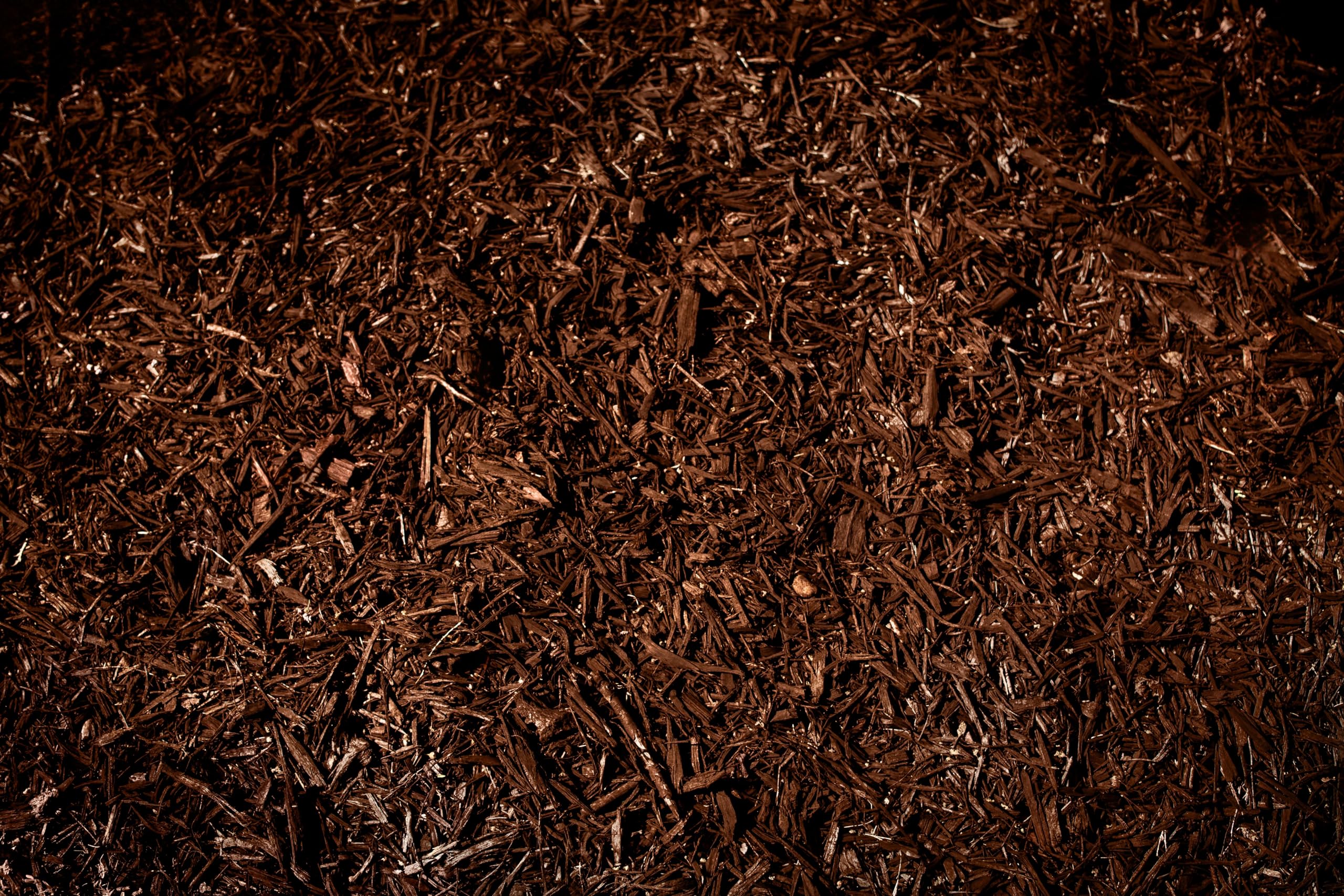 Bark mulch gets a renewed, natural-looking color with COLORBACK.