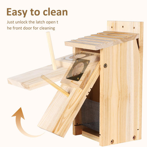 ColorfulLaVie nest box inner mesh guard for nest protection and observation.
