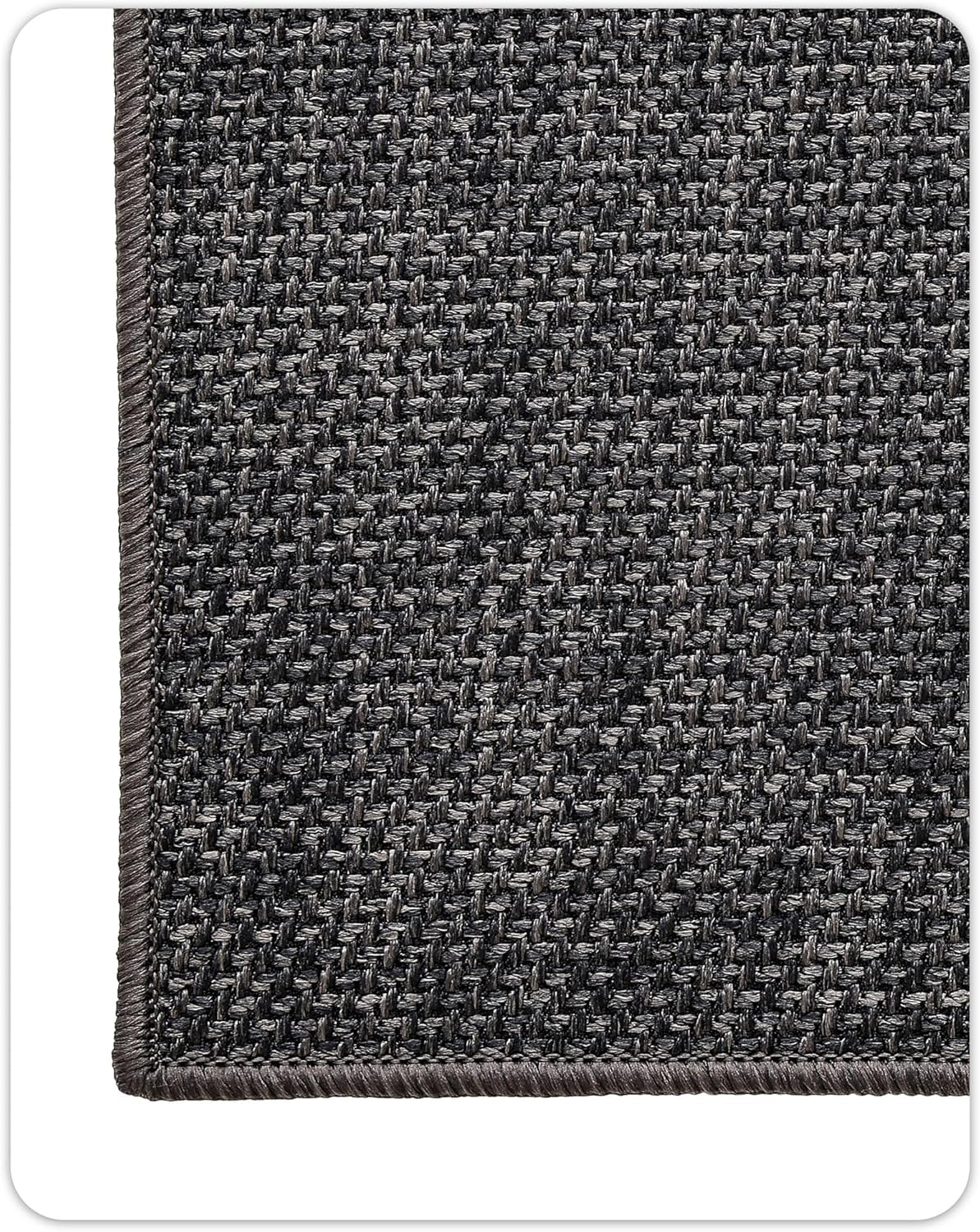 Color&Geometry charcoal grey door mat blends with modern interiors.
