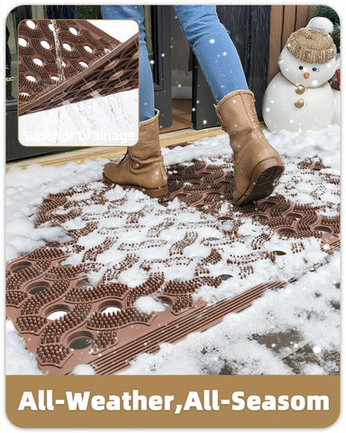 Color&Geometry mud-sand-snow scraping action at doorway.