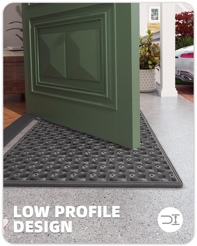 Color&Geometry door mat easy cleaning after grime and seasonal weather