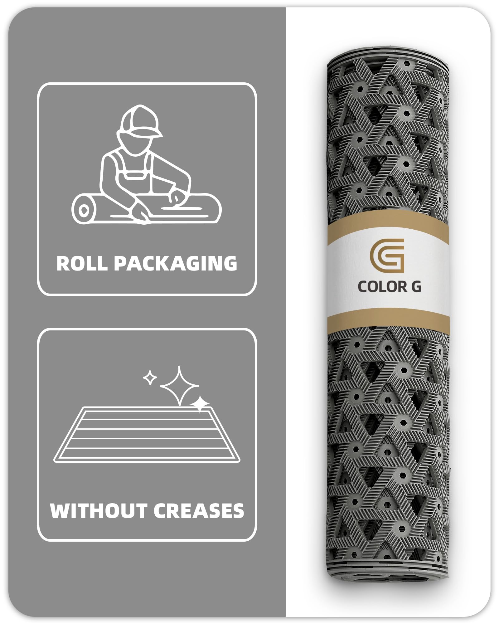 Color&Geometry door mat high traffic entry demonstrates reliable dirt trapping