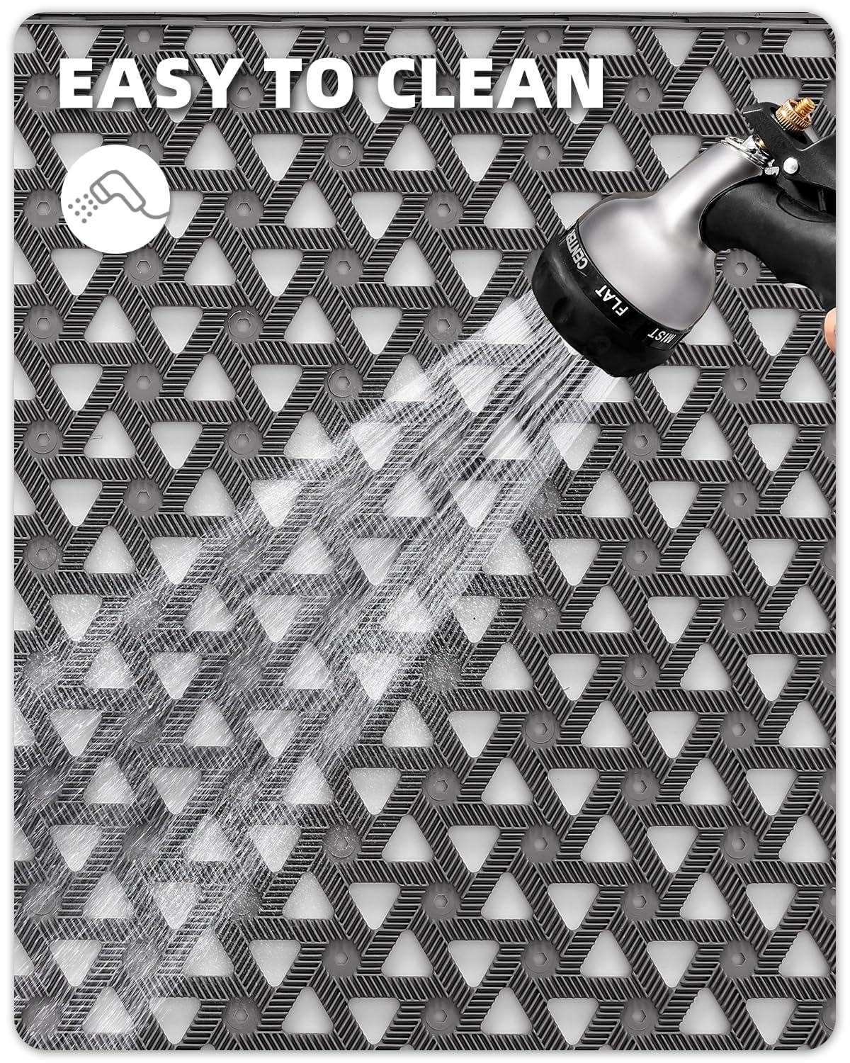 Color&Geometry door mat outdoor waterproof design blocks mud and rain at doors