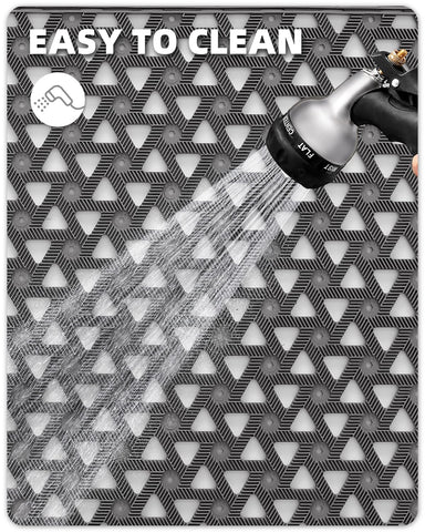 Color&Geometry door mat outdoor waterproof design blocks mud and rain at doors