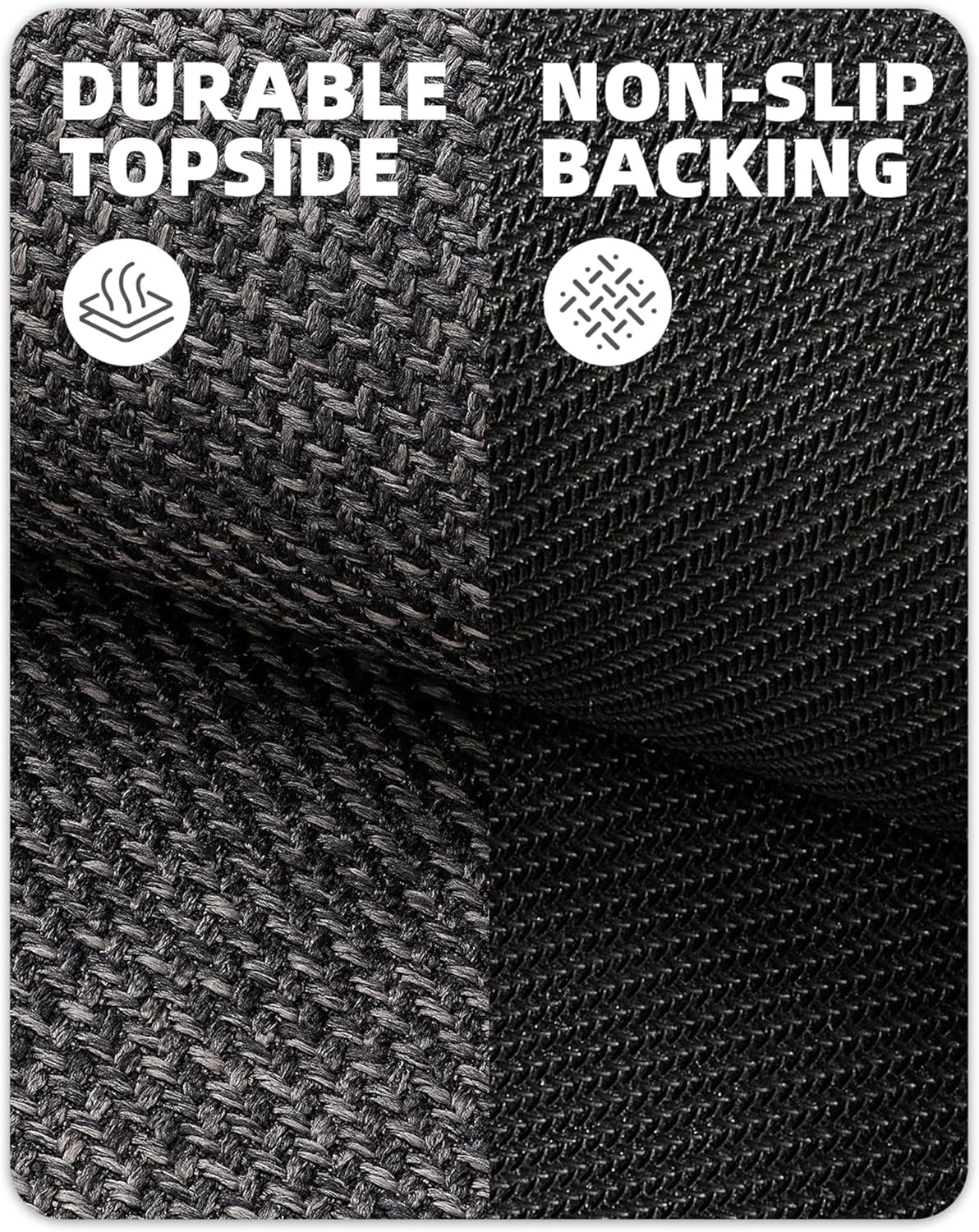 Color&Geometry easy-clean mat simplifies maintenance with vacuuming or a quick rinse.