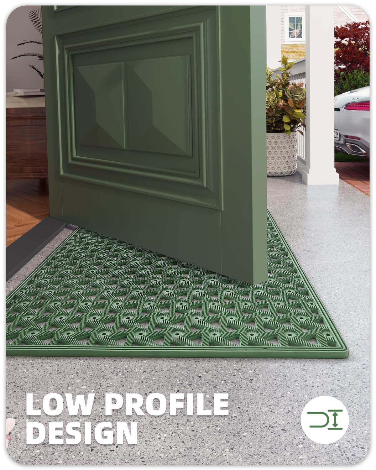 Color&Geometry easy-clean surface ready for broom or high-pressure washer.