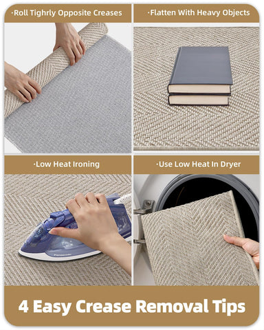 Color&Geometry entryway mat dampness-absorption helps keep floors drier.