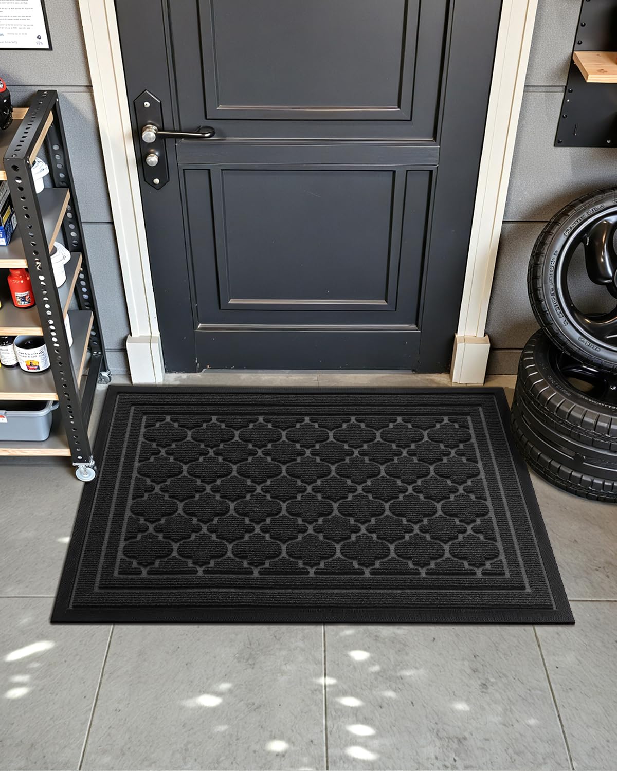 Color&Geometry 24x36 mat displayed in doorway for a spacious entry