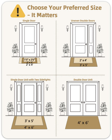 Color&Geometry anti-slip backing visible for safer entry in high-traffic areas