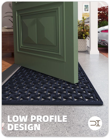 Color&Geometry front door mat for high-traffic entryways