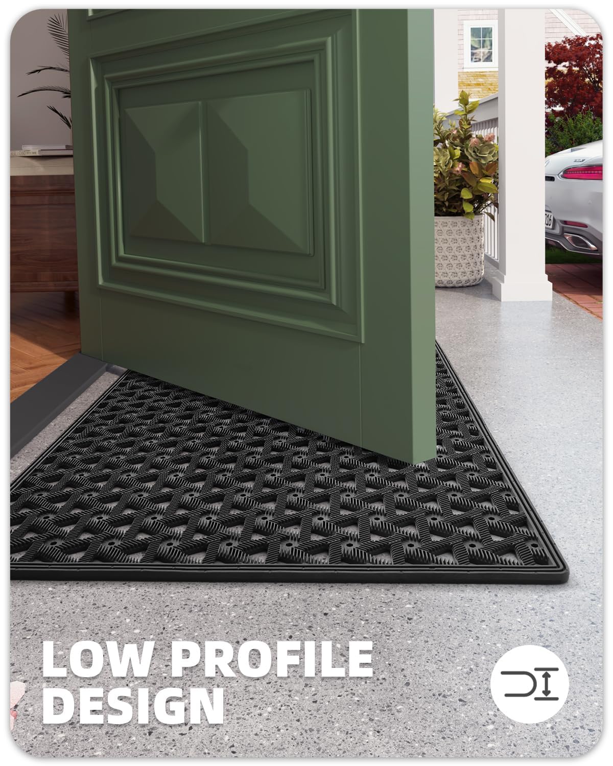 Color&Geometry front-door entryway mat suitable for patios and porches