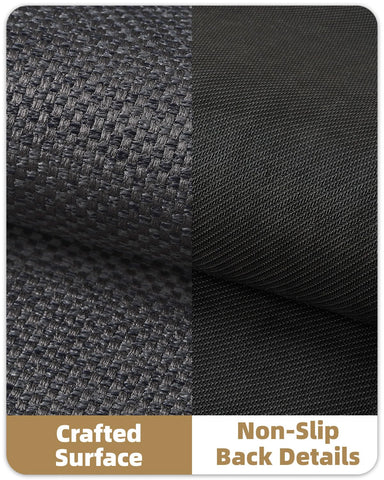 Color&Geometry geometric texture mat adds modern style while catching dirt.