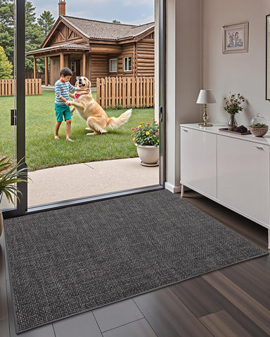 Color&Geometry high-traffic entryway mat protects floors and reduces cleaning.