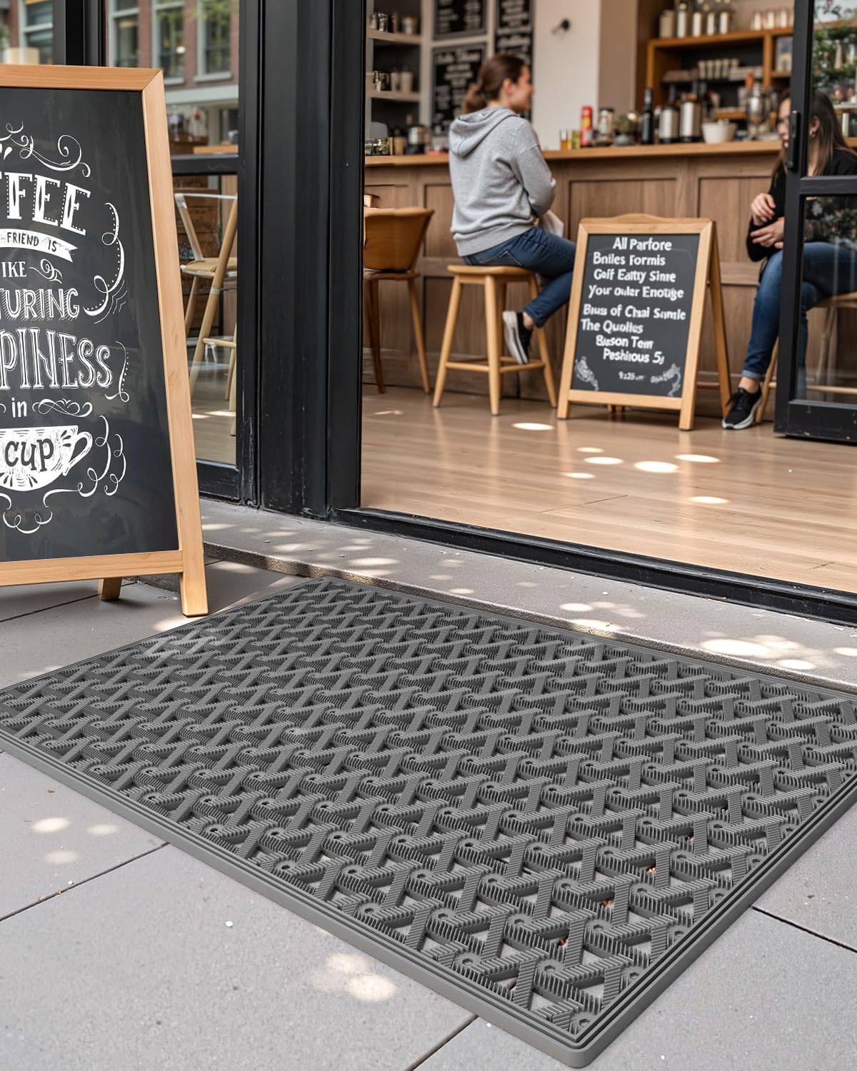 Color&Geometry durable outdoor rug for high-traffic areas.