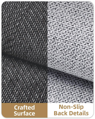 Color&Geometry low-profile entry mat fits under doors effortlessly.