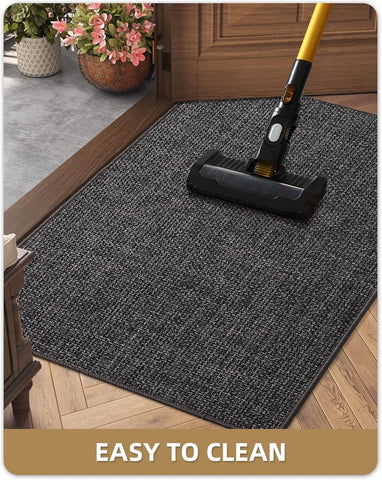 Color&Geometry pet-friendly durable mat stands up to daily traffic.