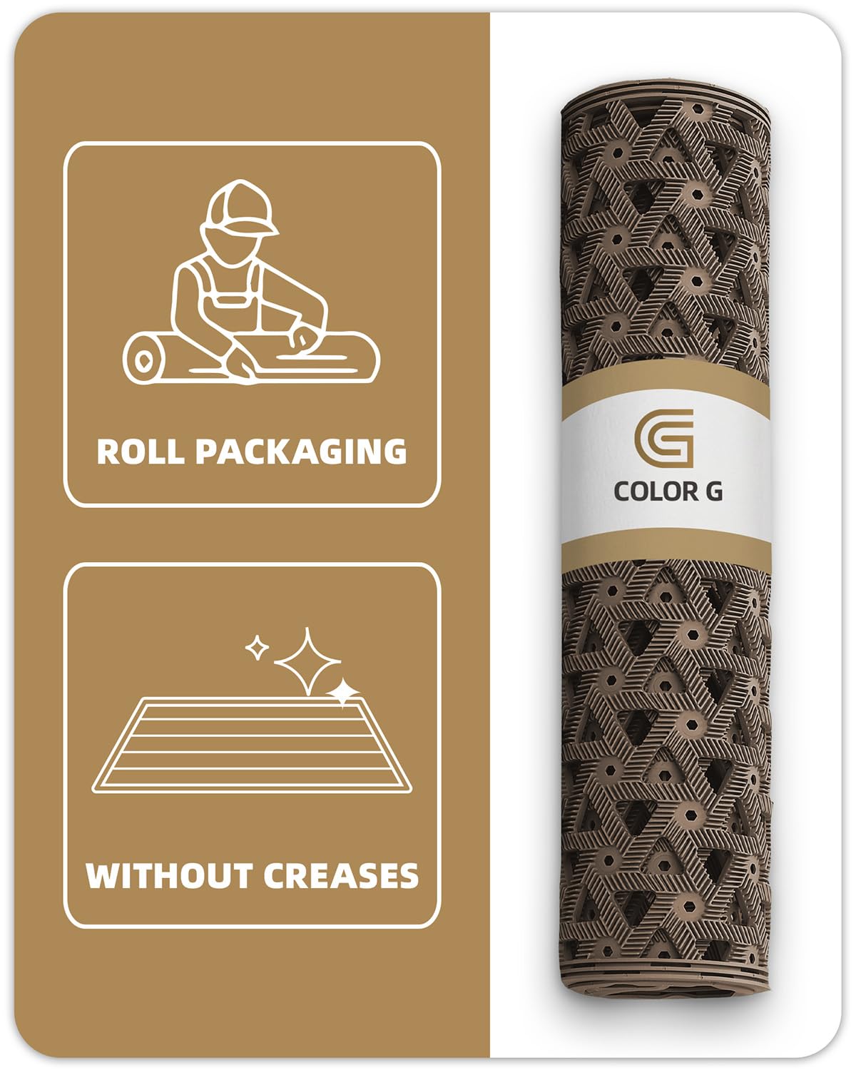 Color&Geometry durable polypropylene surface protects entrances over years.
