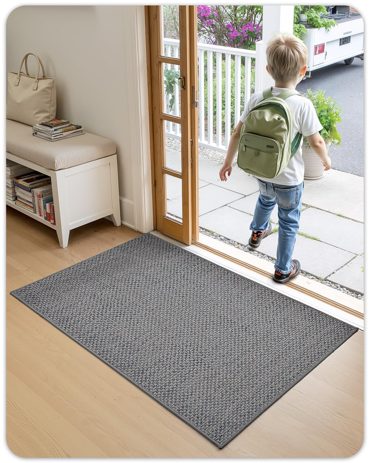 Color&Geometry helps control dirt and moisture across entryways.