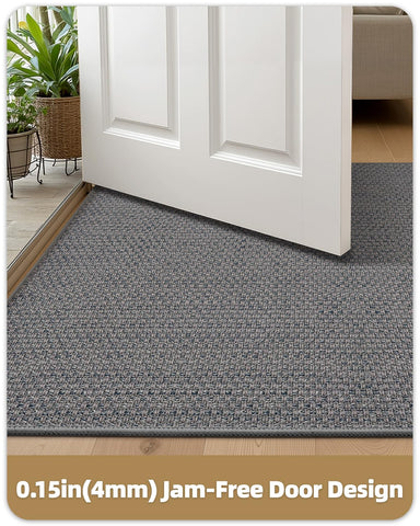 Color&Geometry non-slip back provides firm grip for entryways during wet days.