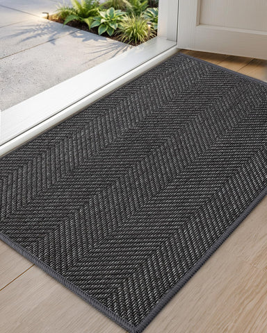 Color&Geometry ultra-thin doormat fold design for easy door clearance