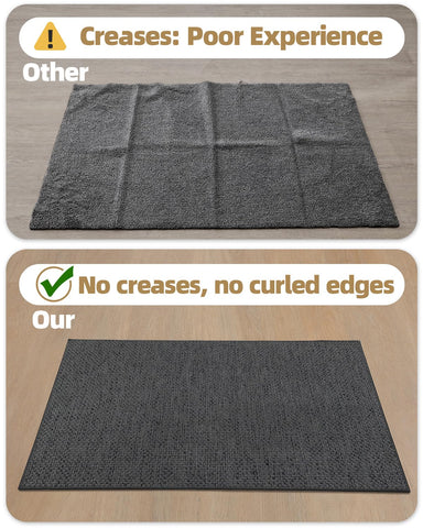 Color&Geometry washable doormat is easy to rinse and dry after use.