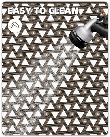 Color&Geometry waterproof entry mat for all-weather outdoor use.