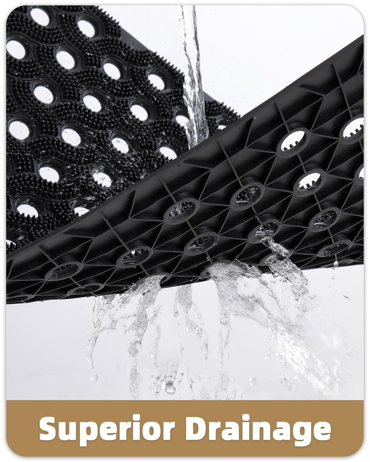 Color&Geometry odor-free eco material mat surface highlights eco-friendly outdoor option.