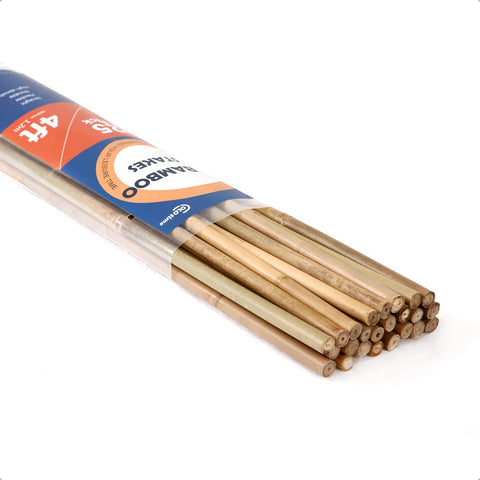 COLOtime bamboo stakes 4ft ground insertion for garden plant support.