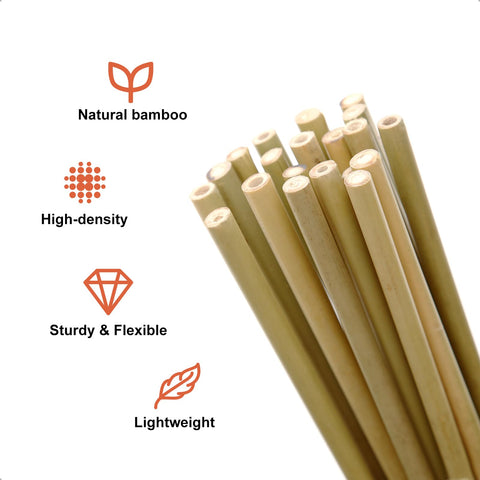 COLOtime bamboo stakes ground insertion for sturdy garden support