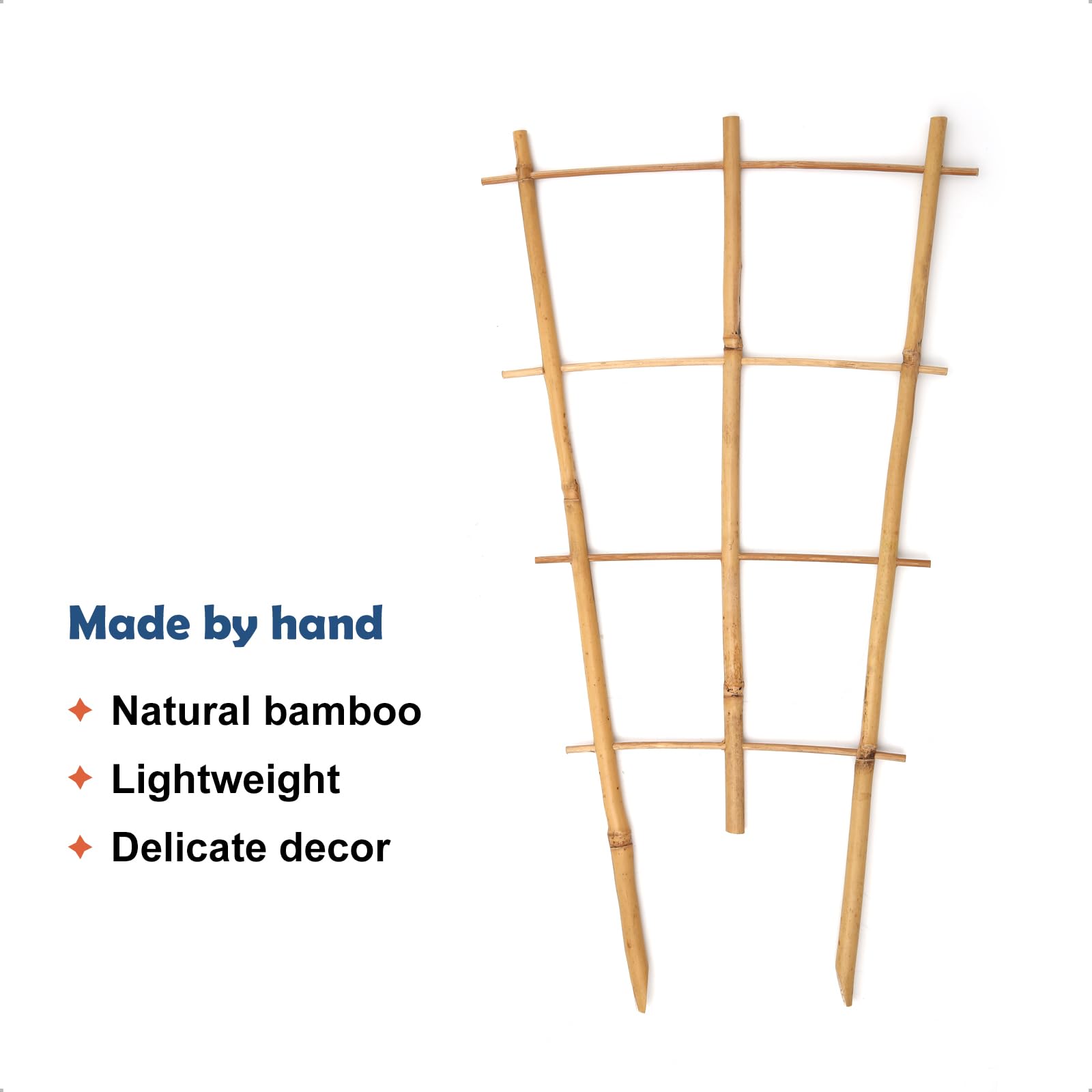 COLOtime bamboo trellis material detail for durable garden support.