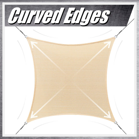 ColourTree custom-sized shade sail fitted to irregular space