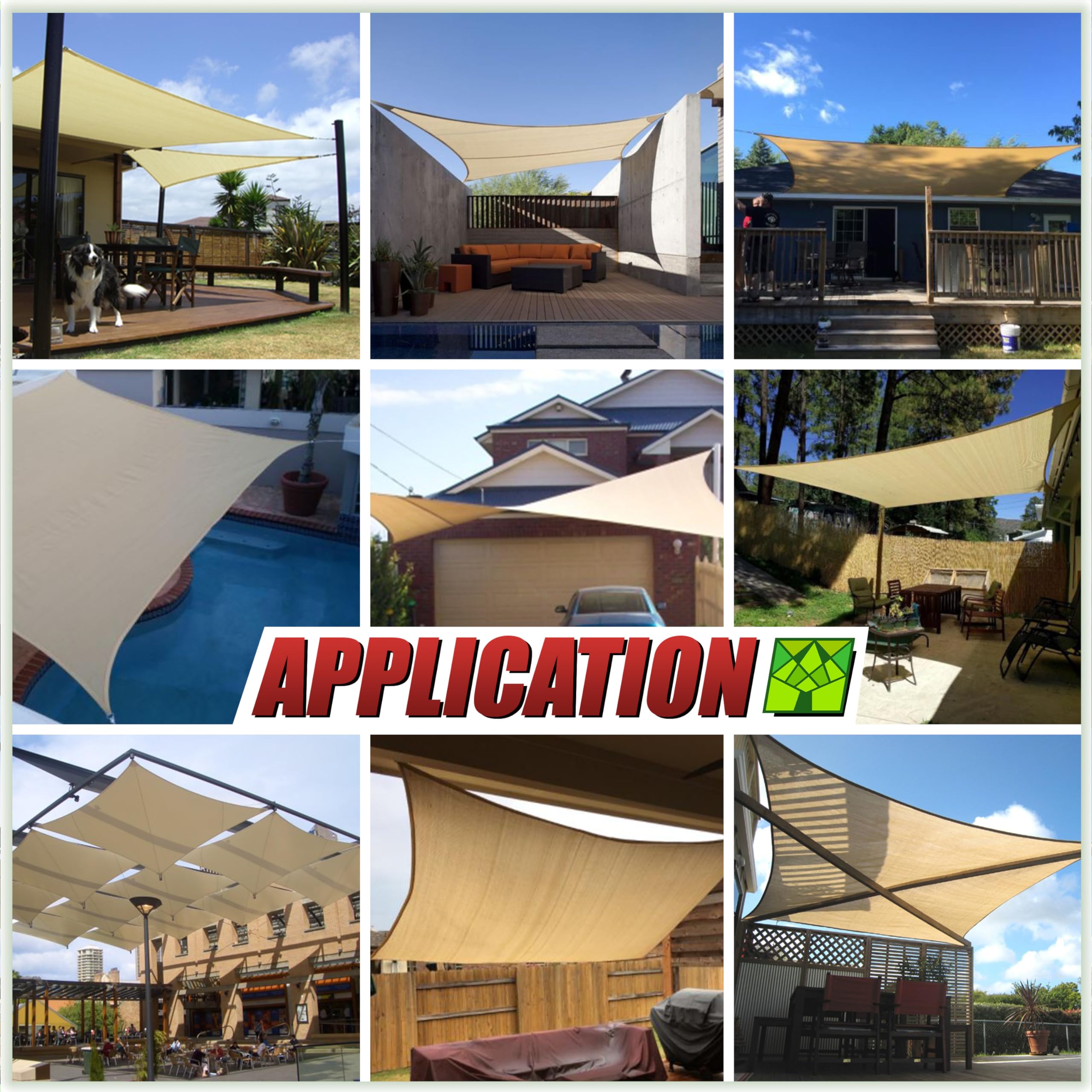 ColourTree 95% UV blockage keeps shaded areas cooler and more comfortable.
