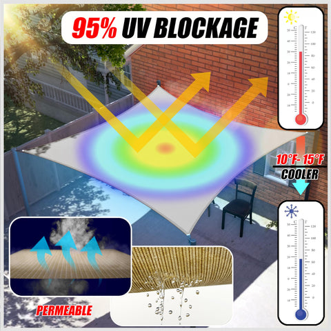 ColourTree virgin HDPE fabric provides durable UV protection for outdoor spaces.