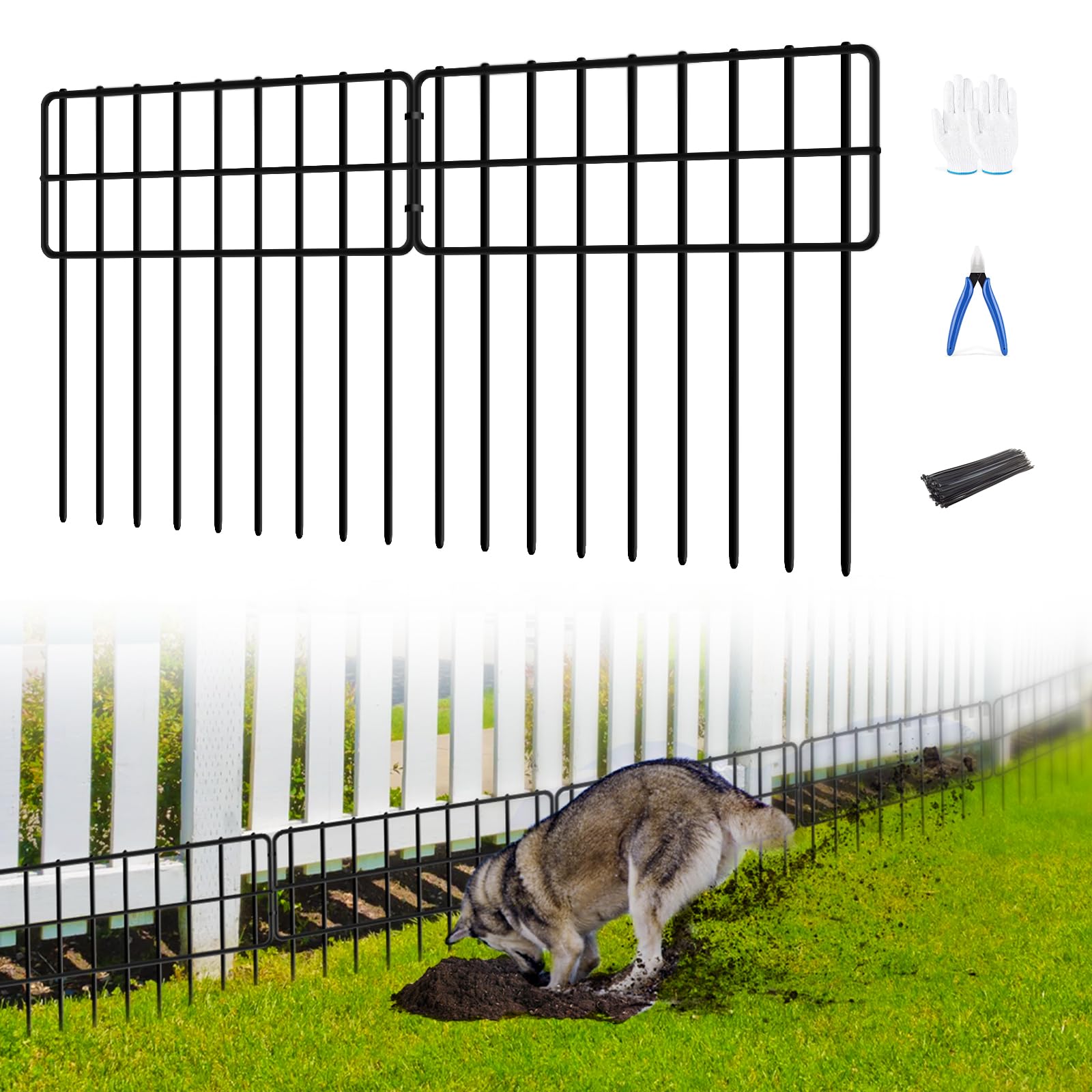 COLRASN cable-tie connection method with included gloves for safe setup