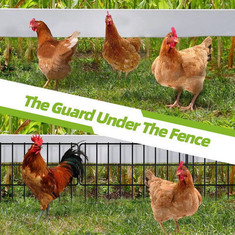 COLRASN no-dig fence with 1.2-inch gap illustration