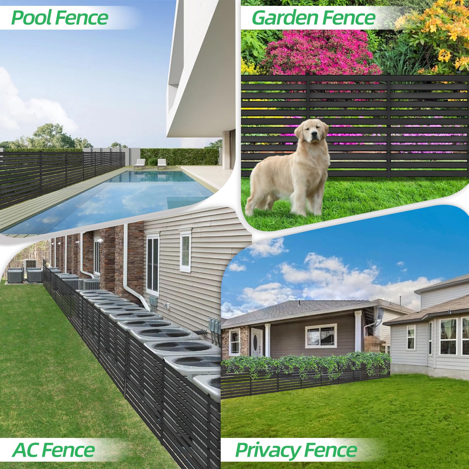 COLRASN 48-inch height screens equipment and enhances privacy.