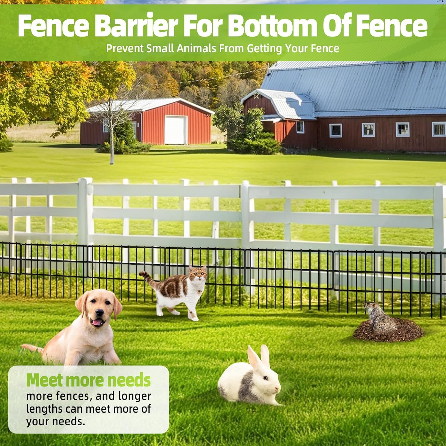 COLRASN underground barrier extensions help prevent under-fence intrusions by pests.