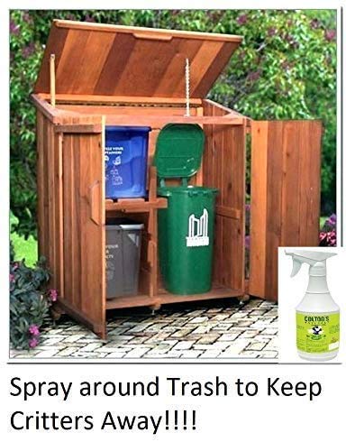 Colton's Naturals deterrent storage keeps the 32oz bottle ready for use