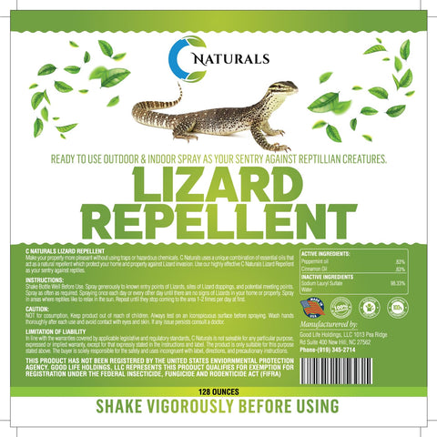 Colton's Naturals lizard repellent safe-for-pets formula minimizes risk around loved ones.