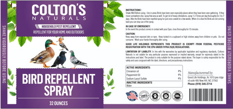Colton's Naturals label close-up highlighting USA-made quality