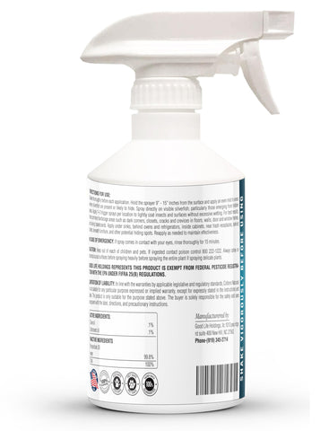 Colton's Naturals Silverfish Spray dries quickly after application.