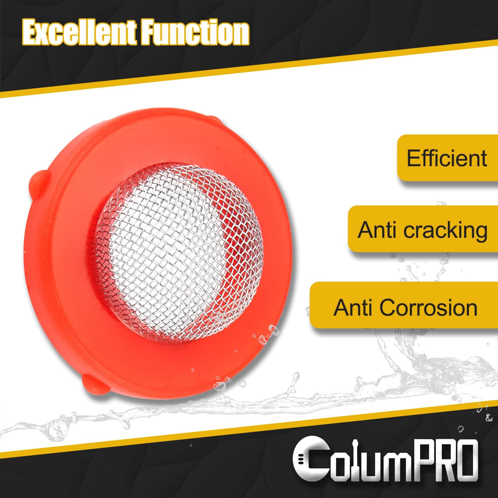 ColumPRO stainless steel filter mesh 40 closeup demonstrates filtration capability.