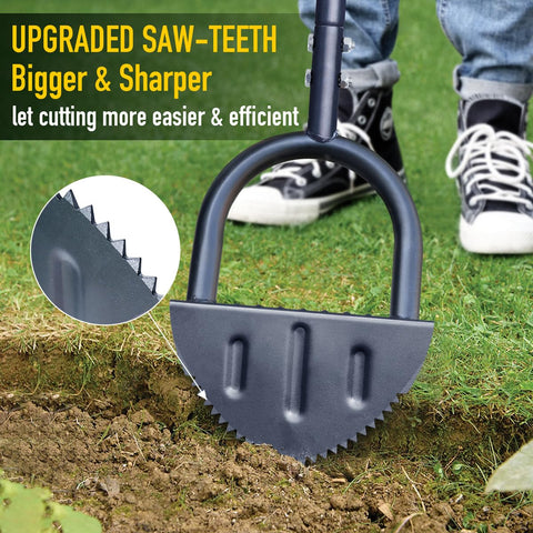Colwelt 38-inch long-handle edger reduces bending during edging tasks.