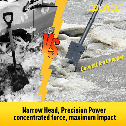 Colwelt 58-inch handle with ergonomic grip for long use sessions