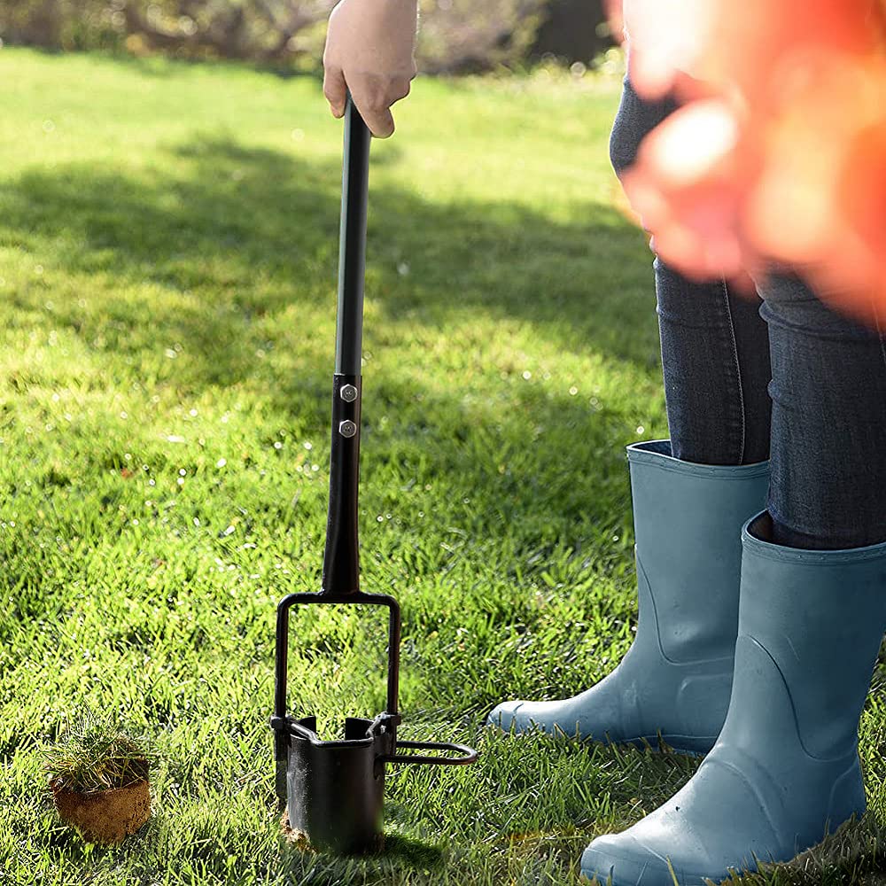 Colwelt bulb planter max depth 4-7-10 inches, durable construction.