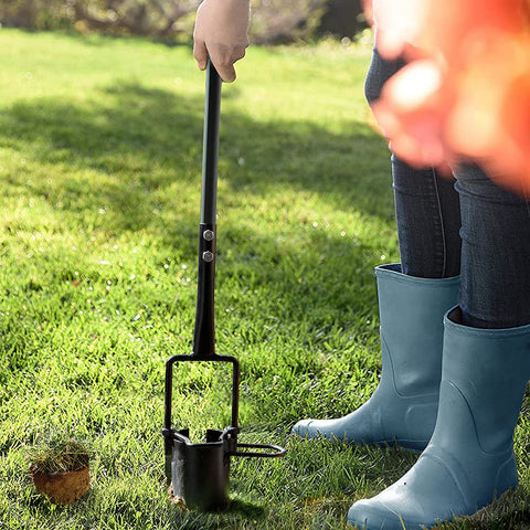 Colwelt bulb planter max depth 4-7-10 inches, durable construction.