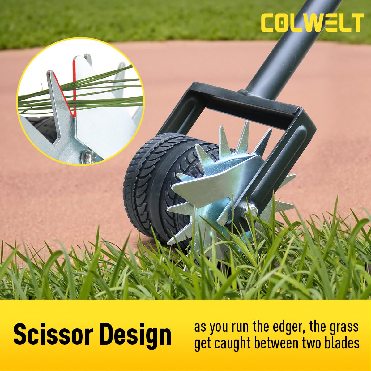 Colwelt ergonomic handle reducing fatigue during edging sessions