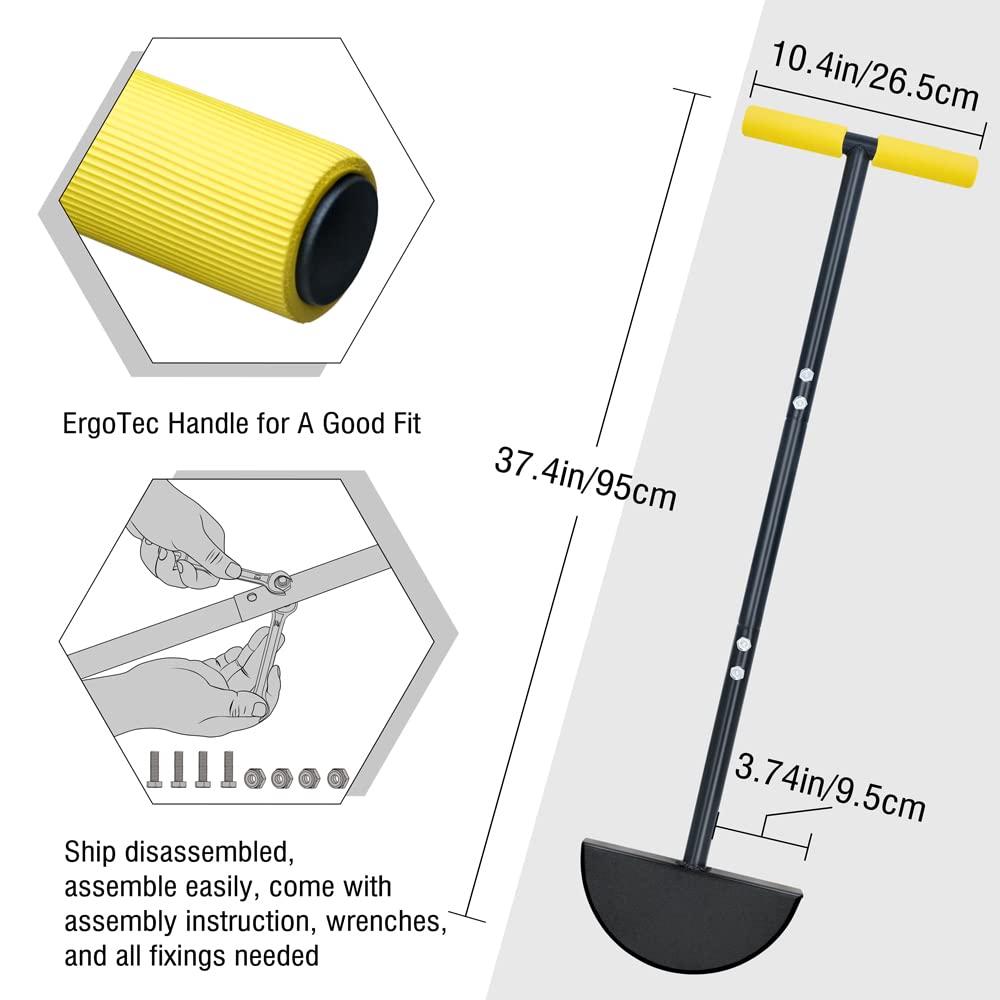 Colwelt Half Moon Edger includes garden gloves for immediate use