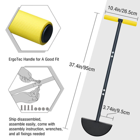 Colwelt Half Moon Edger includes garden gloves for immediate use