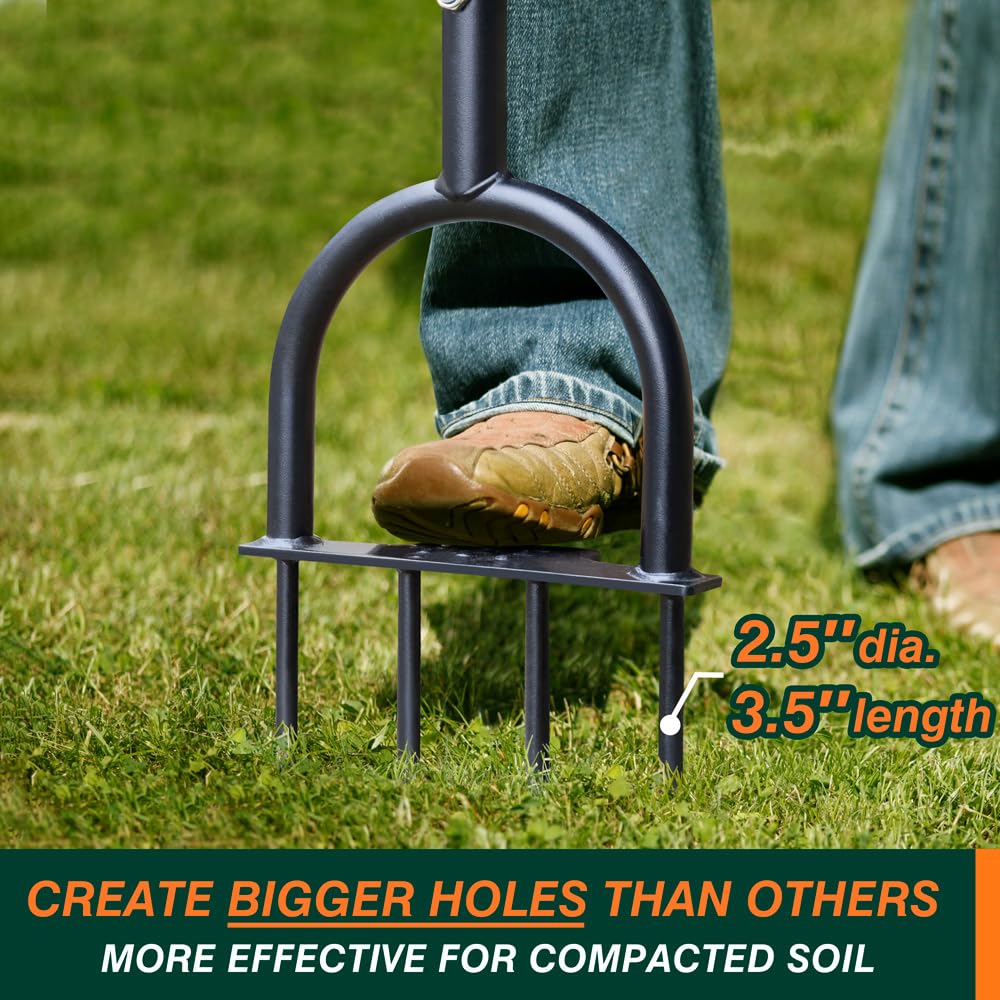 Colwelt anti-slip base improves stability on lawn surfaces.